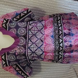 Butter Soft multi Short Sleeve Scrub Top large